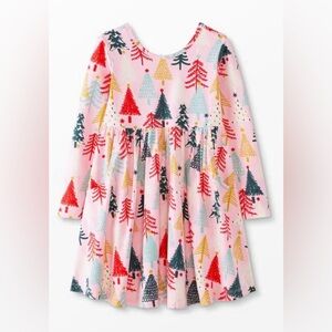 Hanna Andersson Long Sleeve Skater Dress size 6-7